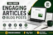 write engaging articles and blog posts