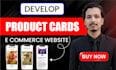 develop responsive ecommerce product cards for tech websites