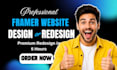 build framer website, redesign framer website, wix website, figma to framer