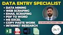 do accurate ms office data entry, copy paste, and virtual assistant tasks