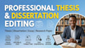 edit, proofread, and format your thesis, dissertation, or essay