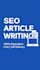 write SEO optimized articles and blog