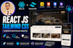 build a modern react js website using tailwind CSS