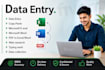 do professional data entry work
