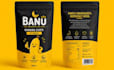 design food pouch, snack bag, mylar packaging, and product label