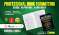 amazon KDP book formatting, paperback and kindle ebook formatting