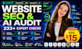 audit your website SEO, google ranking, penalty, traffic and ai visibility