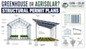 design greenhouse or agrivoltaic structure permit plans