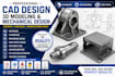 do cad design, 3d modeling, mechanical design, cnc, sheet metal, autocad, stl