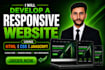 develop a responsive website using HTML CSS javascript