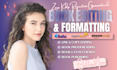 line edit and proofread memior novel kdp book formatting paperback layout design