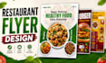 design professional food flyers and restaurant posters