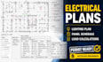 do lighting plan, electrical drawing plan, panel schedule and load calculations