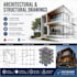 create professional architectural and structural drawing set