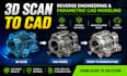 convert 3d scan data to cad models with reverse engineering, parametric models