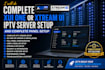 complete iptv server and panel setup, stream setup, xui one ready to use