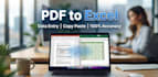 do fast pdf to excel conversion and data entry