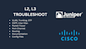 configure and troubleshoot cisco, juniper, and l2 l3 network issues