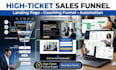 design high ticket sales funnel landing page funnel automation coaching funnel