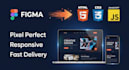 convert figma to responsive HTML CSS javascript