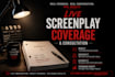 provide live screenplay coverage and consultation