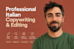 write or edit SEO optimized italian blog articles