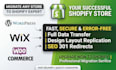 migrate wordpress wix to shopify  woocommerce squarespace to shopify
