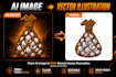 manually convert ai generated images to print ready vector artwork