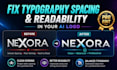 fix typography spacing and readability in your ai logo