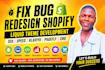 fix bug, redesign shopify liquid theme development seo speed klaviyo pagefly cro