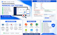 manually test your website web app and report bugs