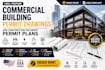 prepare commercial building permit drawing and construction document permit plan