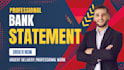 convert bank statement into financial statement