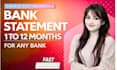 convert bank statement into financial statement