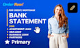 convert bank statement into financial statement