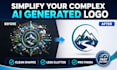 simplify your complex ai generated logo