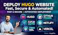 deploy hugo website on gh pages, netlify, vercel with cicd SSL