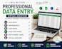 do accurate data entry