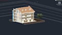 convert 2d cad to 3d revit bim model and run simscale analisis