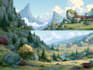 draw fantasy concept art or illustration