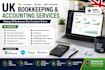 provide UK bookkeeping, payroll, vat and hmrc compliant accounting