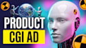 create an experimental ai cgi product advertisement
