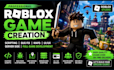 do full roblox game creation, fix bug, roblox scripting, map and server scripts