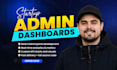 develop startup admin dashboard with react real time analytics metrics and kpis