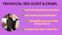 do a complete technical SEO audit and site crawl using screaming frog