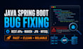 fix java spring boot rest API bugs and errors