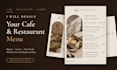 design a luxury fine dining restaurant menu and cafe menu
