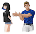 anime sheet head, bust, full body