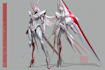 create an mecha, gundam, and robot design