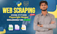 scrape ecommerce websites and build custom python data scrapers